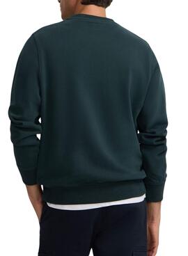 Sudadera Silbon minilogo verde para hombre