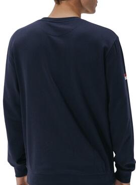 Sudadera El Pulpo bordado heritage azul marino para hombre