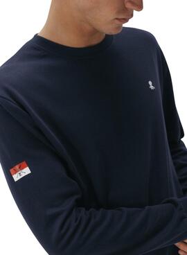 Sudadera El Pulpo bordado heritage azul marino para hombre