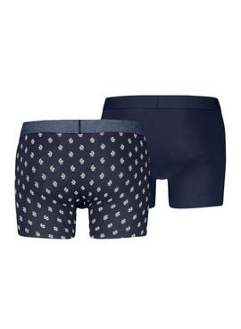 Pack 2 boxers Levis Denim Geo marino para hombre