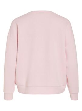 Sudadera Vila Visiffi rosa para mujer