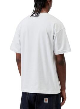 Camiseta Carhartt Clover blanco para hombre