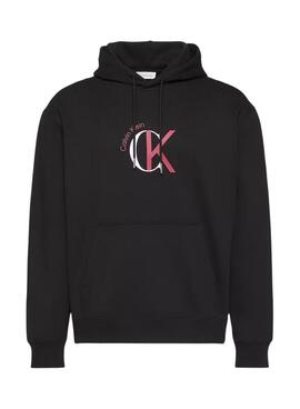 Sudadera Calvin Klein Graphic Hoodie negro para hombre