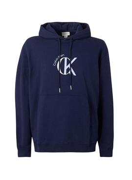 Sudadera Calvin Klein Graphic Hoodie azul marino para hombre