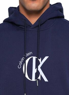 Sudadera Calvin Klein Graphic Hoodie azul marino para hombre