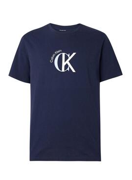 Camiseta Calvin Klein 2Tone marino para hombre