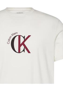 Camiseta Calvin Klein 2Tone blanco para hombre