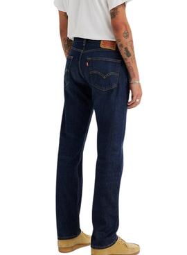 Pantalón vaquero Levis 505 Regular Nail Loop Knot azul marino para hombre