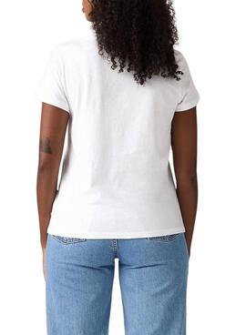 Camiseta Levis Batwing blanco para mujer