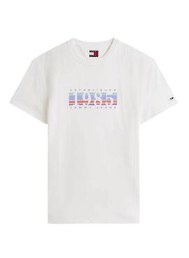 Camiseta Tommy Jeans DNA 1985 blanco para hombre