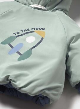 Chaquetón reversible Mayoral estanque azulón para bebé