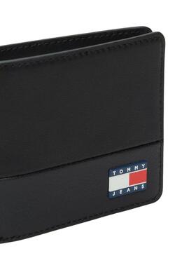 Cartera Tommy Jeans Heritage negro para hombre