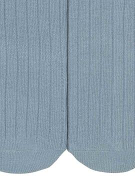 Leotardo Mayoral canalé azul para bebé