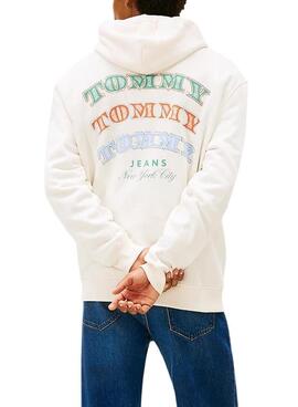 Sudadera Tommy Jeans Dollar beige para hombre