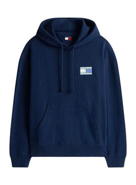 Sudadera Tommy Jeans 90S azul marino para hombre