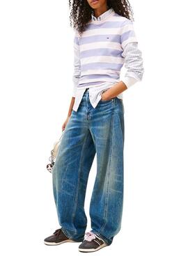 Zapatillas Tommy Jeans Low Profile Runner marrón para mujer