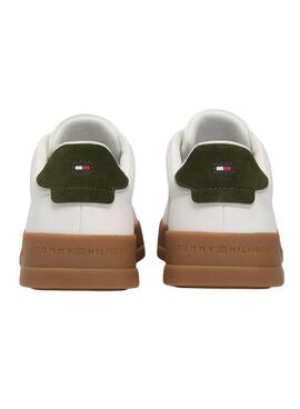 Zapatillas Tommy Hilfiger Court blanco y verde para hombre