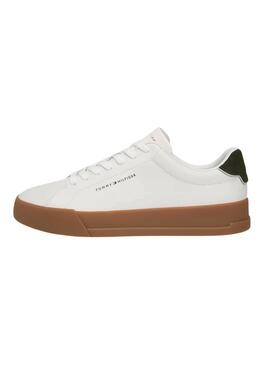 Zapatillas Tommy Hilfiger Court blanco y verde para hombre