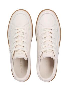 Zapatillas Tommy Hilfiger The Heritage Court beige para mujer