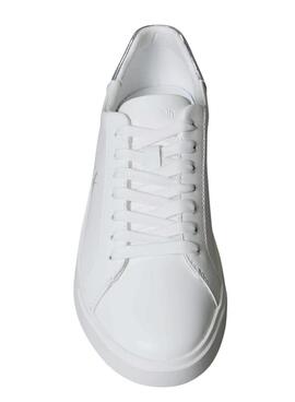 Zapatillas Calvin Klein Jeans Pro Cups blanco y plateado para mujer