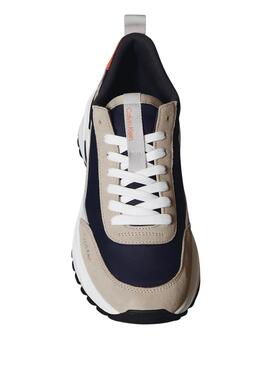 Zapatillas Calvin Klein Jeans Trailblazer marino y gris para hombre