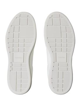 Zapatillas Calvin Klein Jeans Basket blanco para mujer