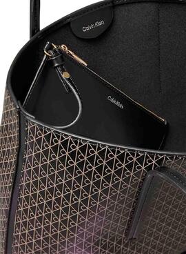 Bolso Calvin Klein Jeans Emblem negro para mujer