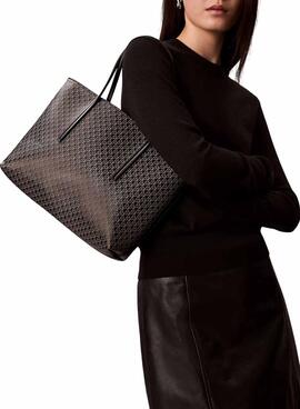 Bolso Calvin Klein Jeans Emblem negro para mujer