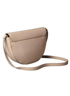 Bolso Calvin Klein Jeans Bold Saddle beige para mujer