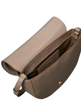 Bolso Calvin Klein Jeans Bold Saddle beige para mujer