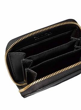 Cartera Calvin Klein Jeans Bold Ck negro para mujer
