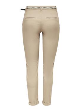 Pantalón Only Biana beige para mujer