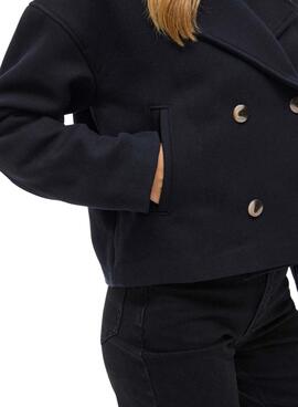 Abrigo corto Vila Kamina azul marino para mujer