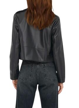 Cazadora biker Only Carmen negro para mujer