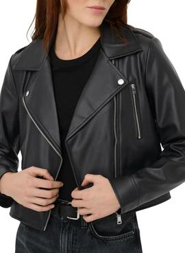 Cazadora biker Only Carmen negro para mujer
