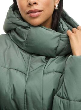 Cazadora acolchada Vila Milja verde para mujer
