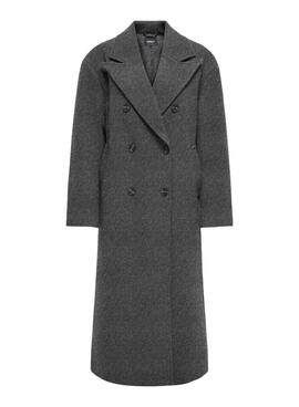 Abrigo Only Blake gris para mujer