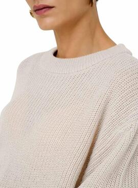 Jersey Only Milouz beige para mujer