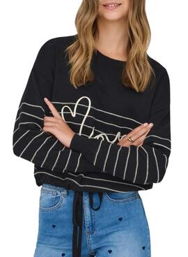 Jersey Only Signe negro para mujer