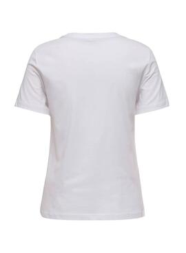 Camiseta Only Teddy Paris blanco para mujer