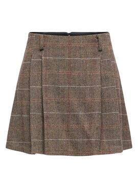 Falda Only Ricca marrón para mujer