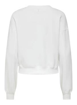 Sudadera Only Emily Girls blanco para mujer