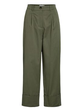 Pantalón Vila Simone verde para mujer