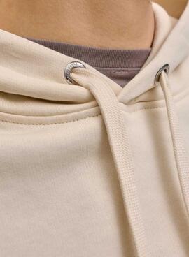 Sudadera Jack and Jones Norrebo beige para hombre