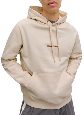 Sudadera Jack and Jones Norrebo beige para hombre