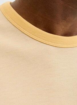 Camiseta Jack and Jones Blualves amarillo para hombre