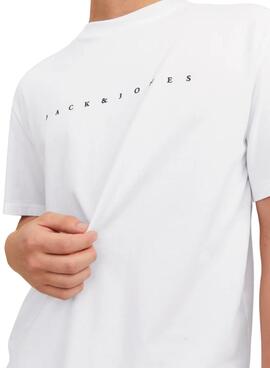 Camiseta Jack and Jones Star blanco para hombre