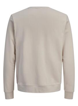Sudadera Jack and Jones Devin blanco roto para hombre