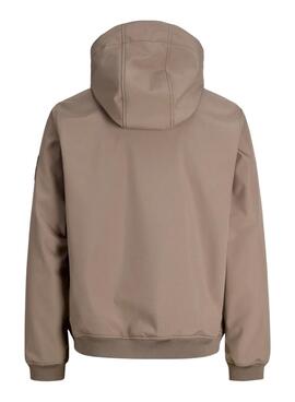 Chaqueta Jack And Jones Softshell camel para hombre