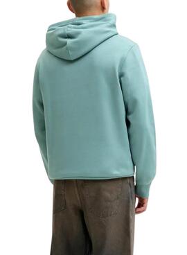 Sudadera Jack and Jones Corp turquesa para hombre